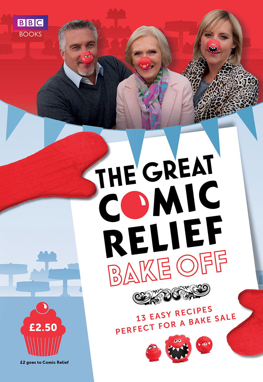 cover design book design Cookery comic relief Great British Bake-Off