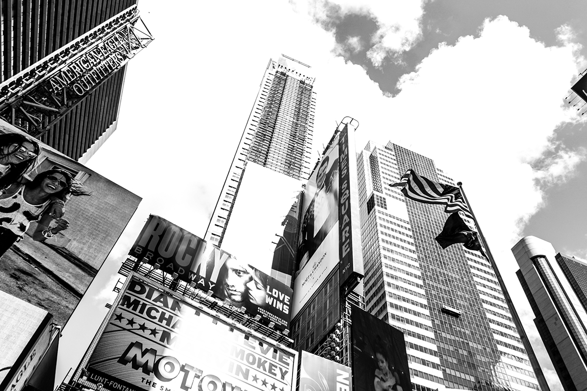 structures building Space  city NY time square