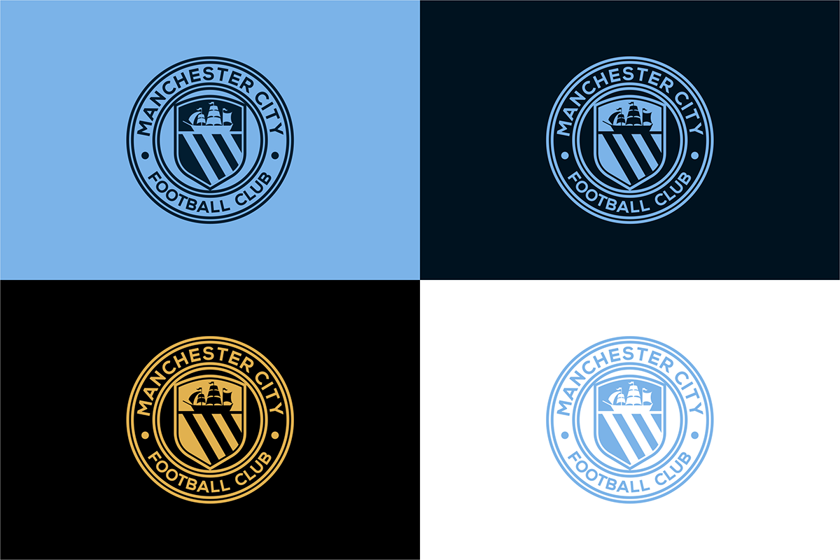 Manchester City Football Club Badge redesign idea on Behance