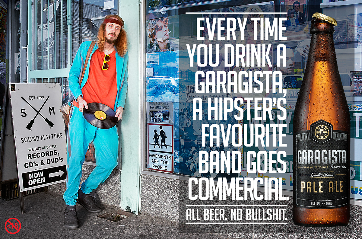 Garagista Beer Co The Hipster Hijacking craft beer FoxP2 Anti Hipster Beer hipsters pale ale limited edition Alex Goldberg