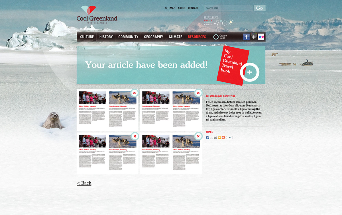 Greenland logo Webdesign