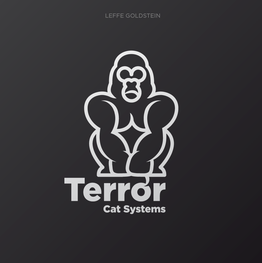 Gorilla Logo Terror Cats Leffe Goldstein t-shirt print