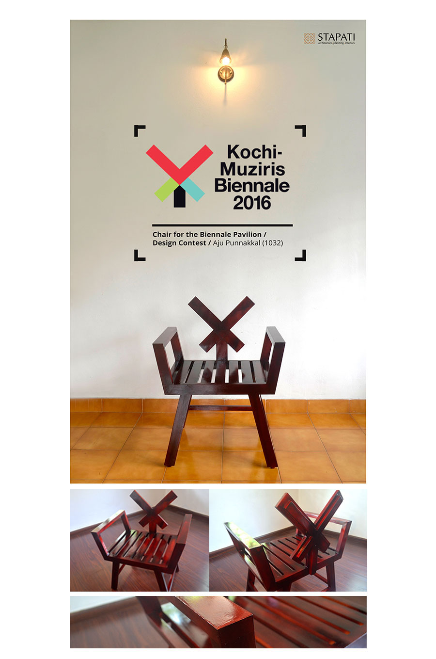 AjuPunnakkal Artmonk Biennale chair design Exhibition  furniture design  Kochi kochi muziris biennale muziris biennale product design 