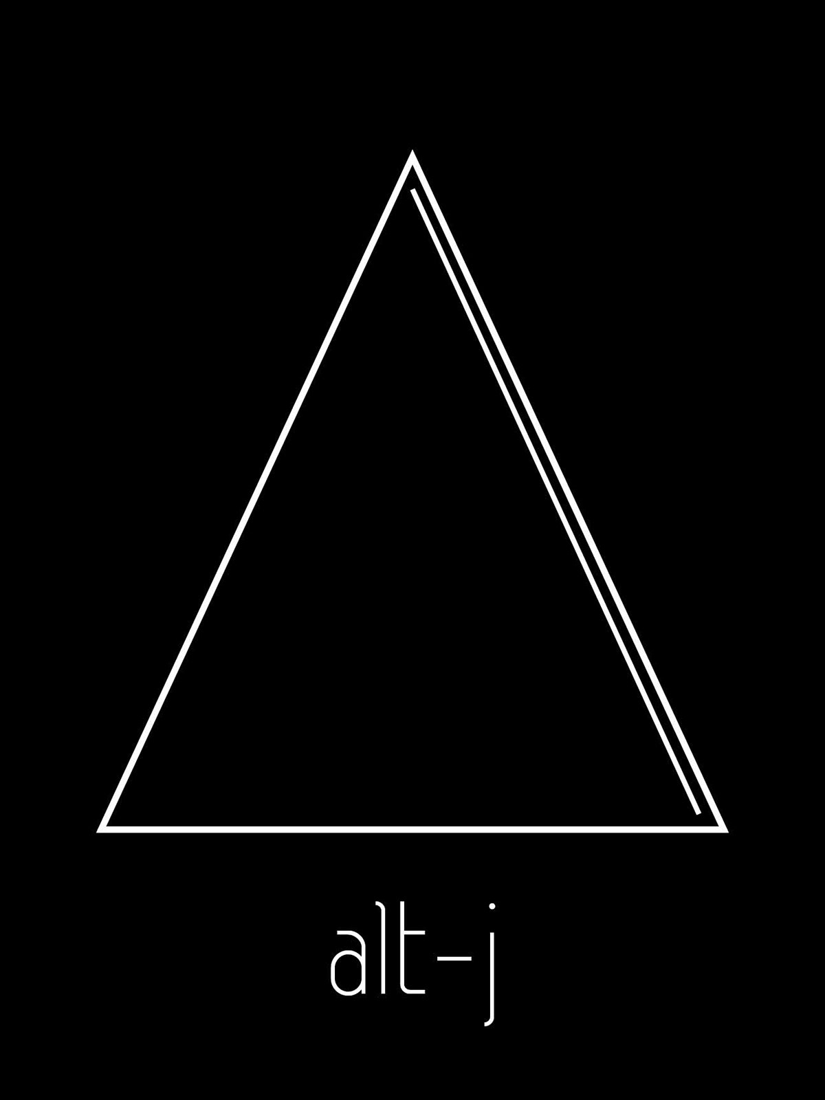 alt-j poster justforfun collage minimal triangle photo simple