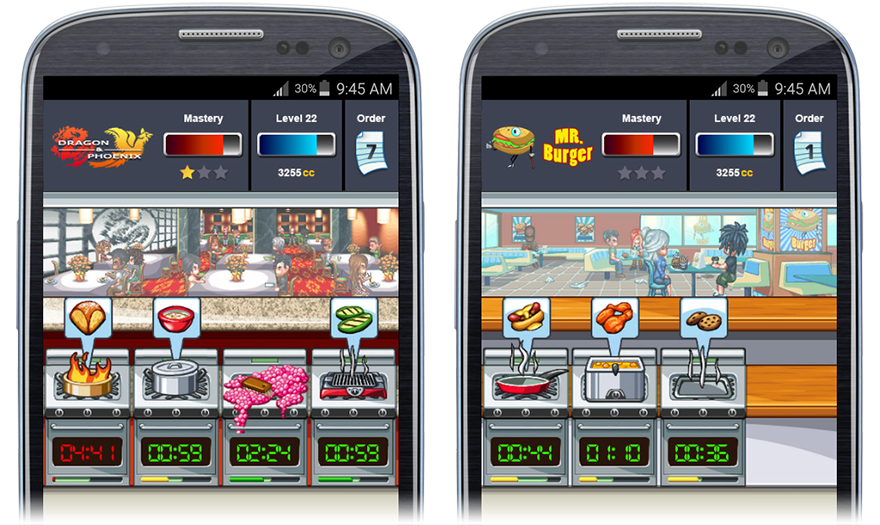 Cellufun mobile Games cooking