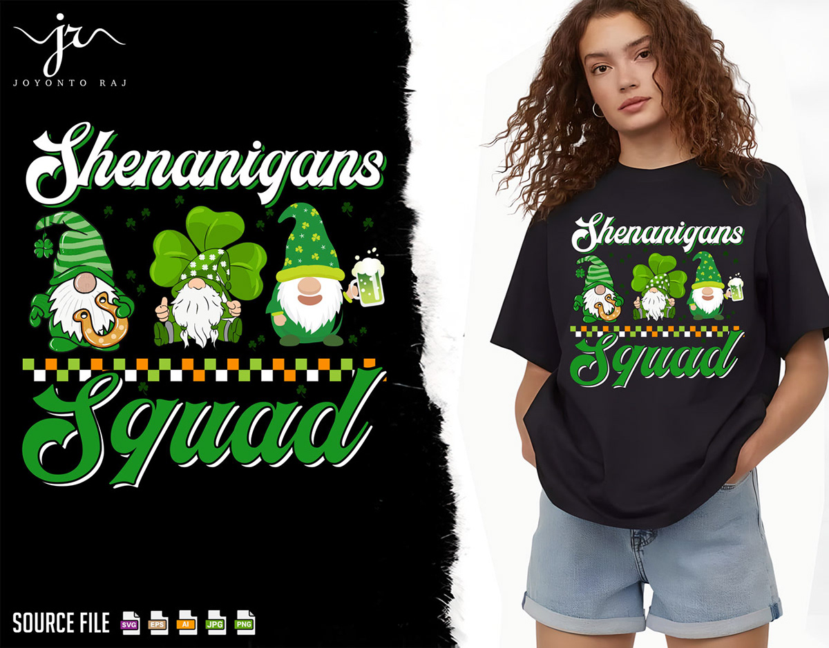 Shenanigans Squad, St. Patrick's T shirt design.