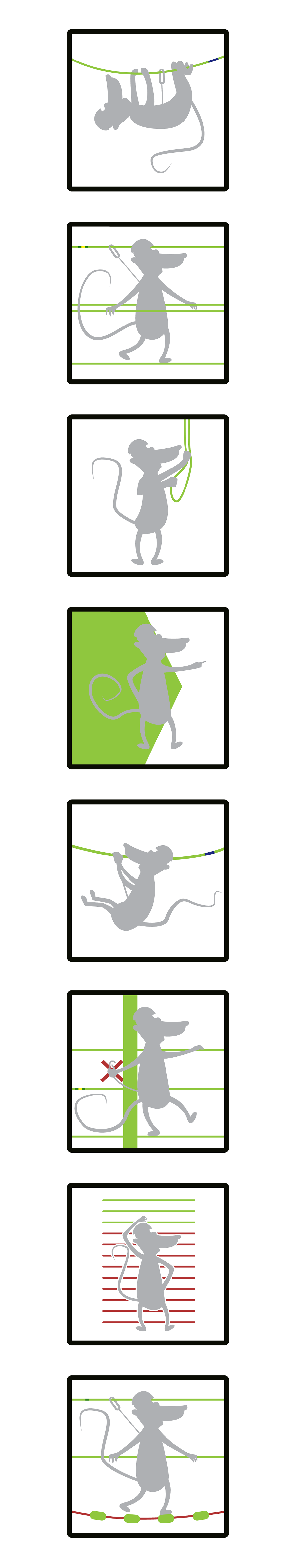 pictogramm Theme Park possum rope