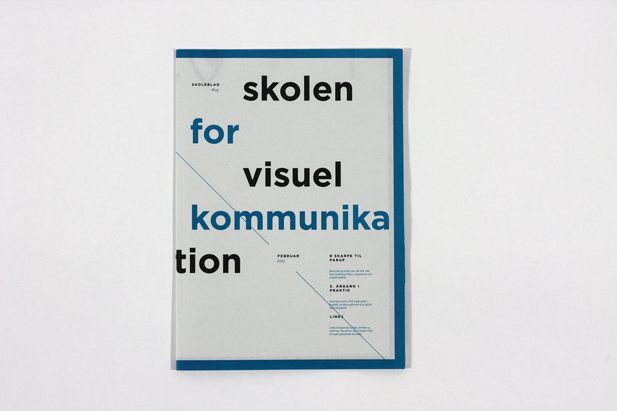 SVK magazine communication school visual Students denmark editorial blue haderslev christoffer Henrik kildahl Ellersgaard