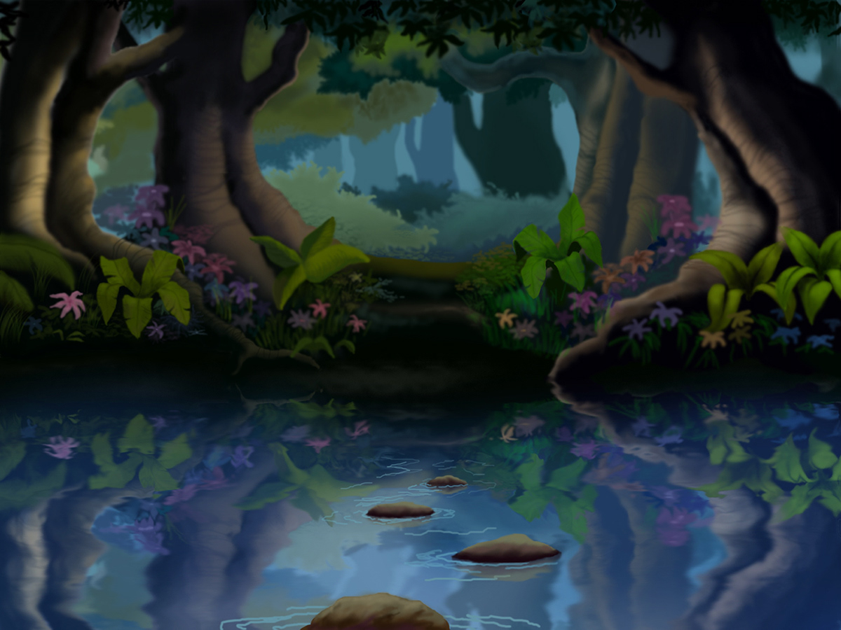 backgrounds environment jungle digital painting