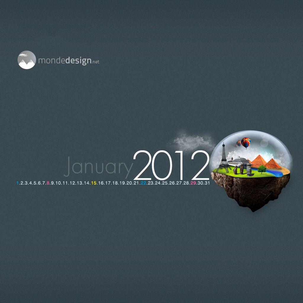 Wallpapers 2012 calendar