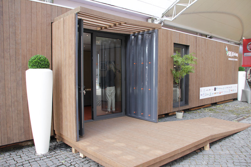 Exhibition  modular homes eco houses Green Houses Sustainable Houses prototype contemporary architecture Accessible House