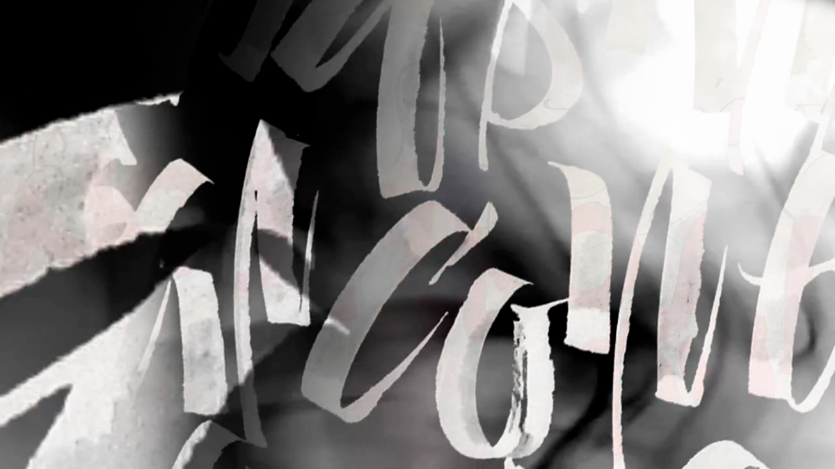 calligraphy in motion motion design Type in Motion art direction