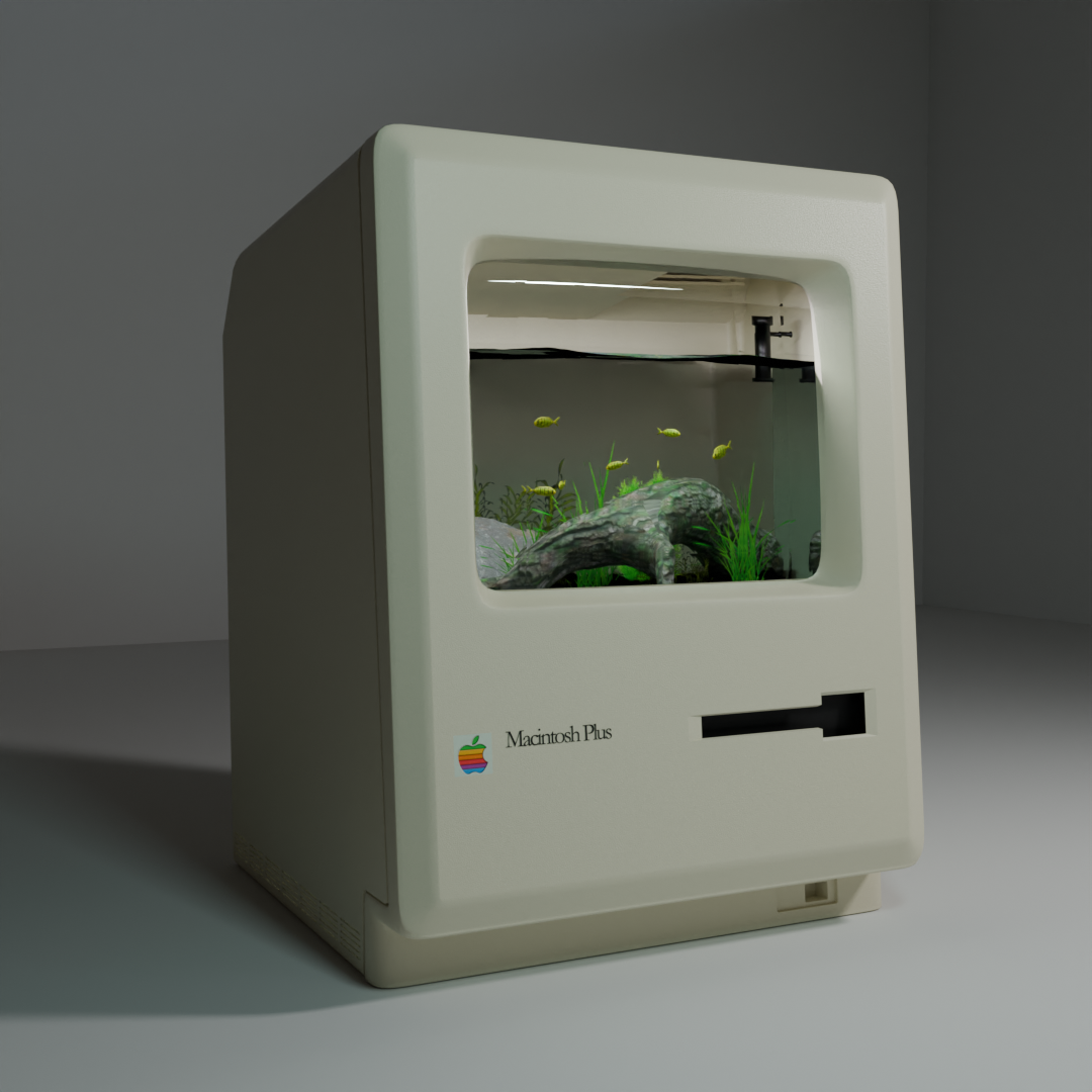 Macintosh apple 3D Render blender 3d modeling blender3d cycles modeling visualization