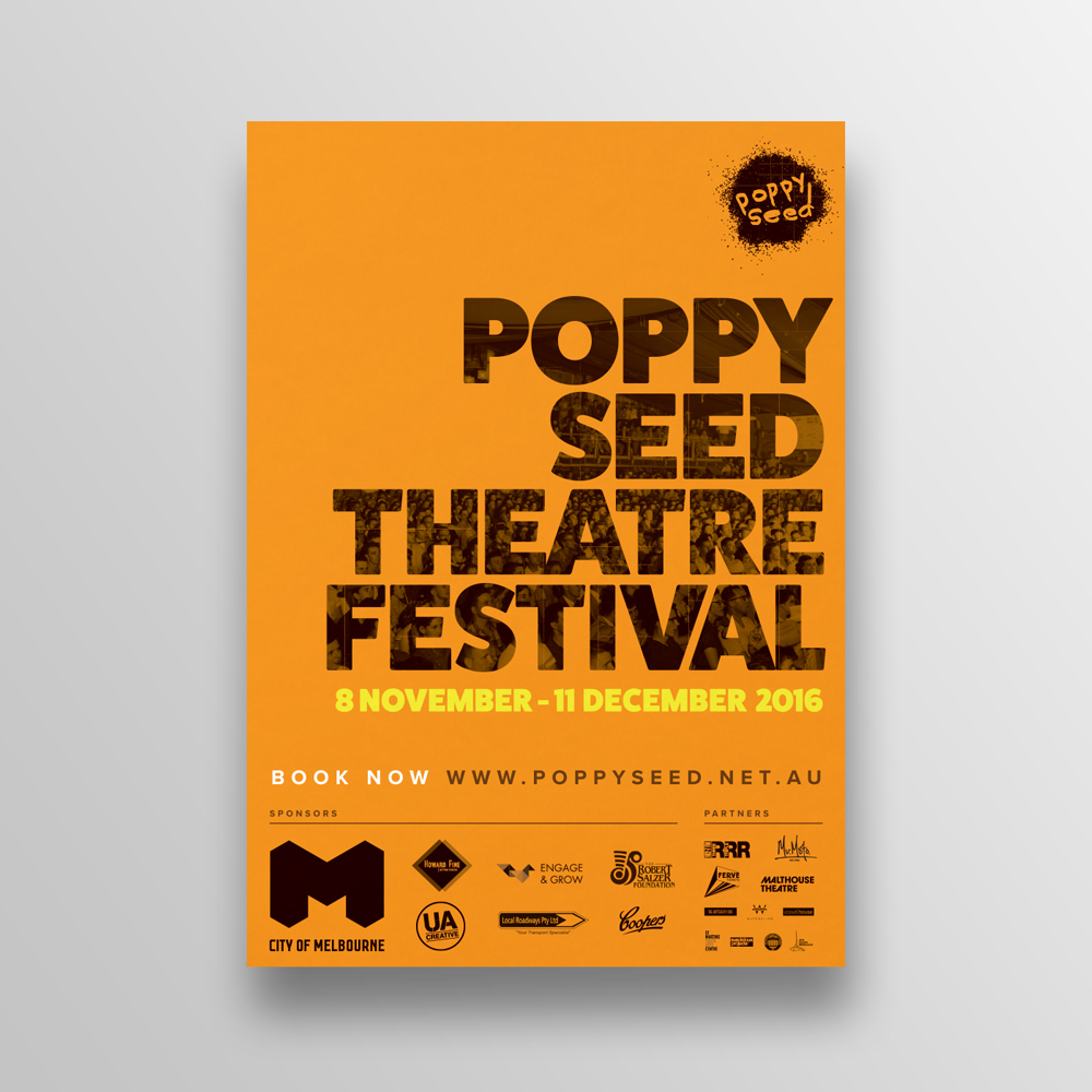 poppy poppyseed poppy seed Theatre festival print digital