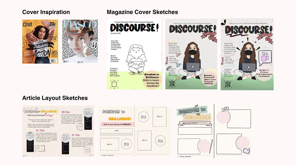Magazine Cover article layout magazine