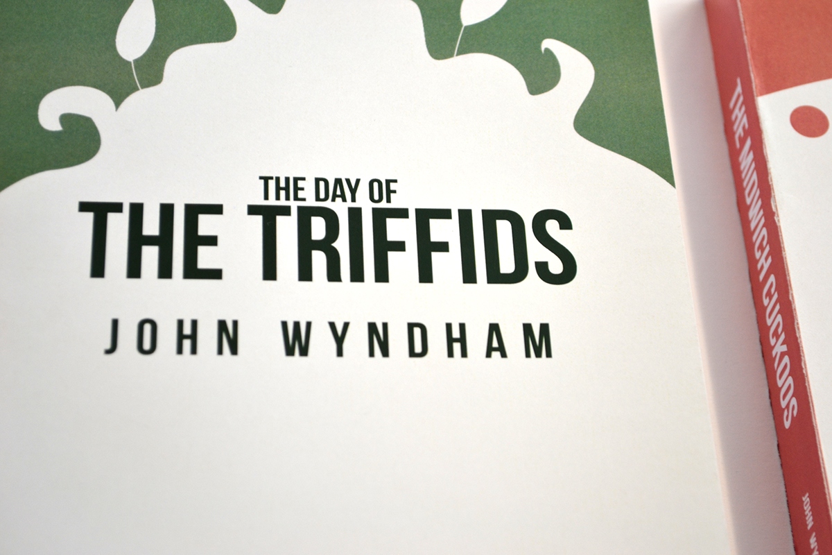 John Wyndham book book covers Cover Art cover editorial graphic graphics design Illustrative triffids midwich cuckoos outward urge chocky wyndham