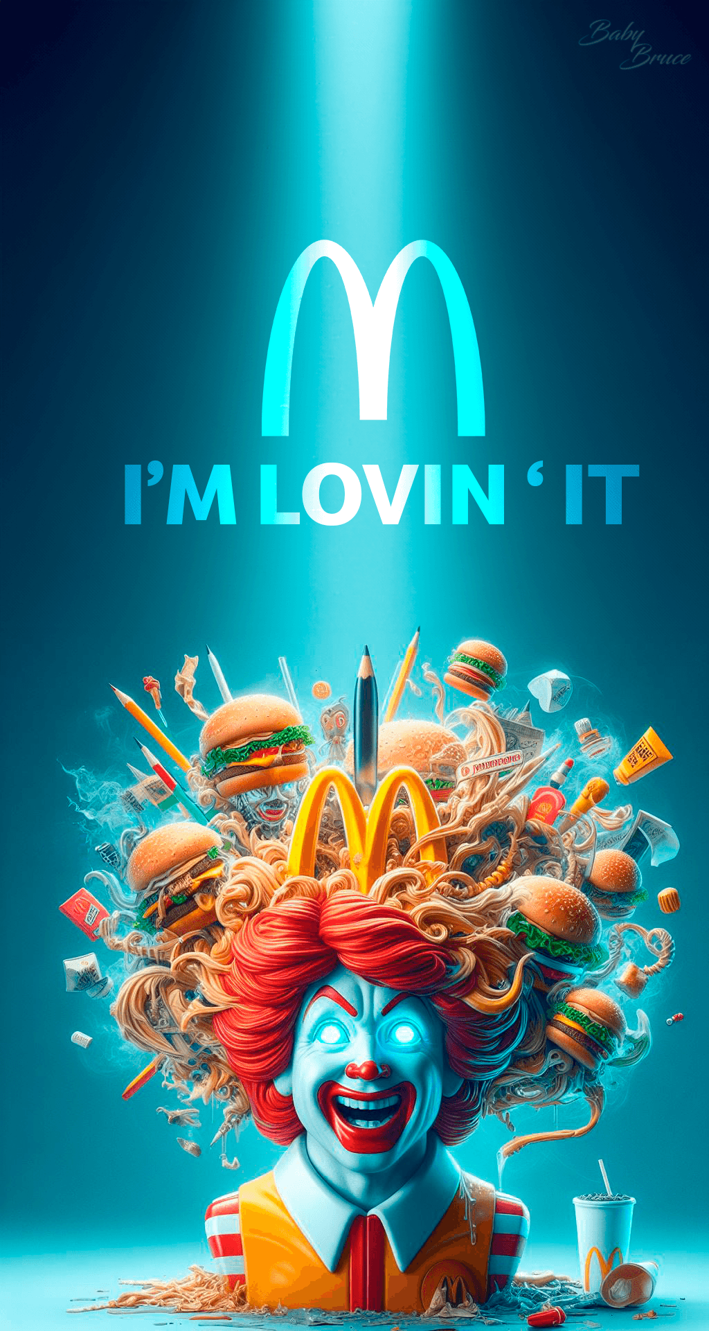 McDonalds ronald mcdonald photoshop Graphic Designer manipulation Manipulação de imagem Digital Art 