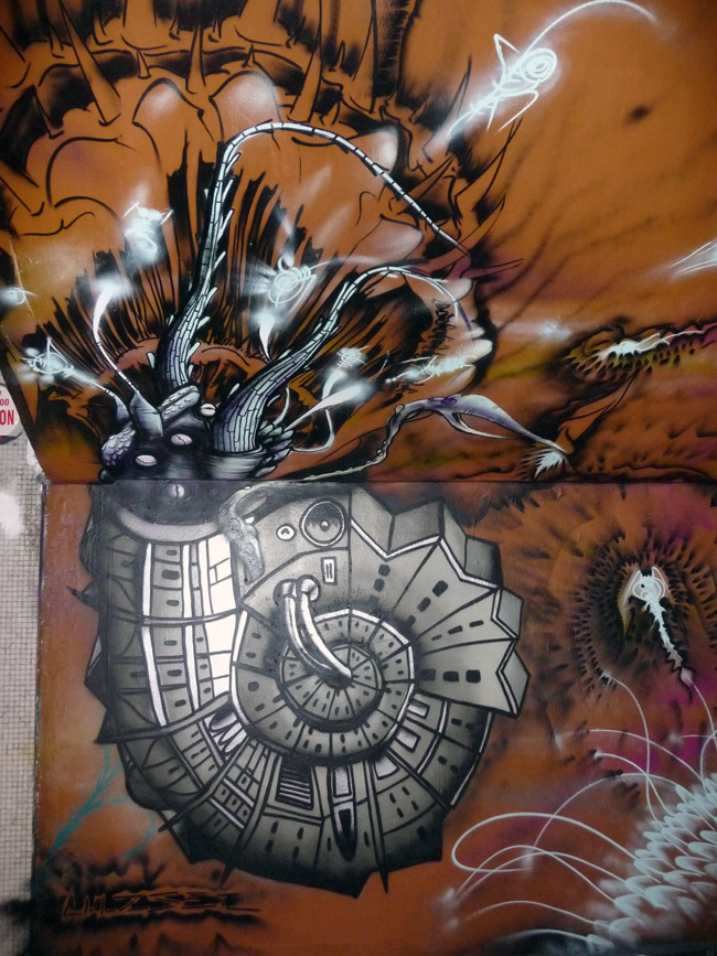Dinosaur Graffiti Murals AndyCouncil Bristol