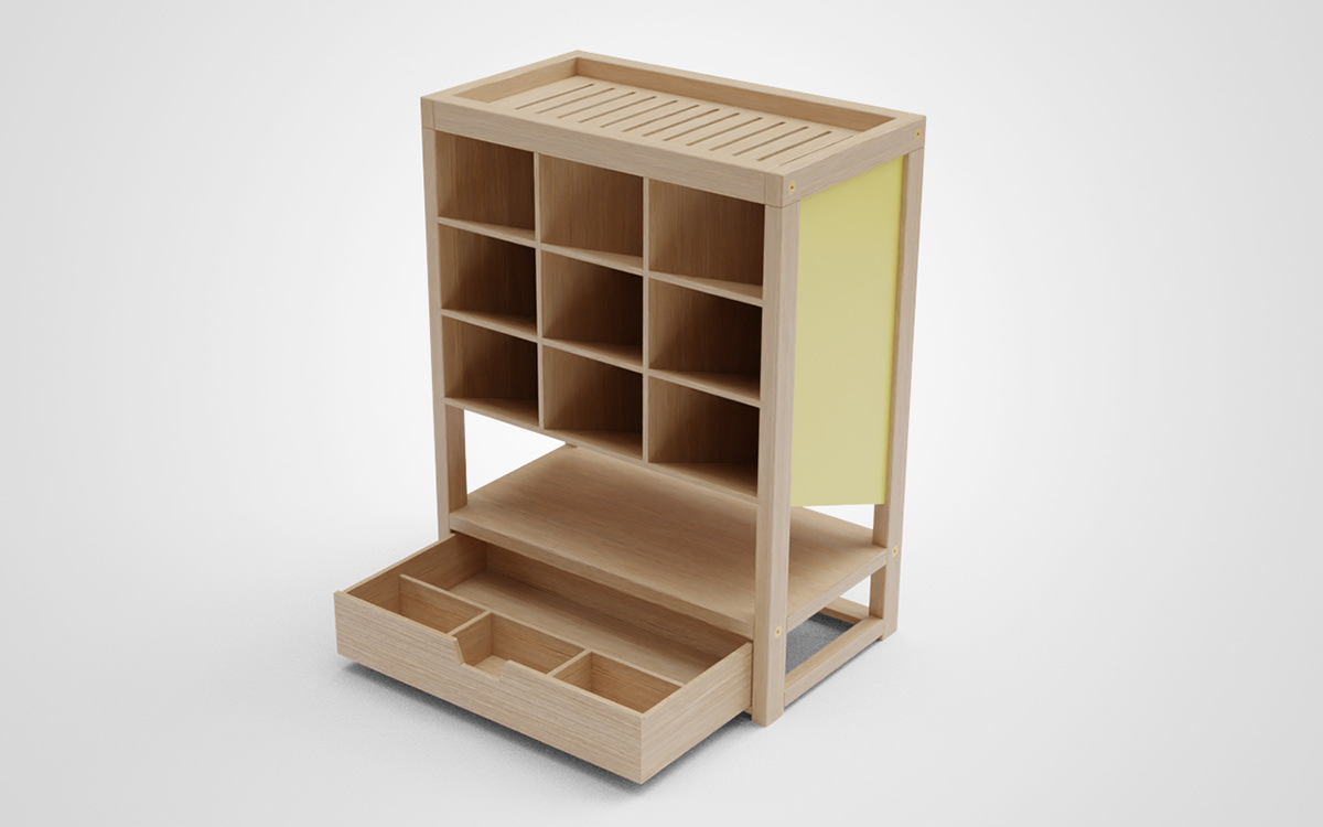 bamboo design furniture pencil stationary