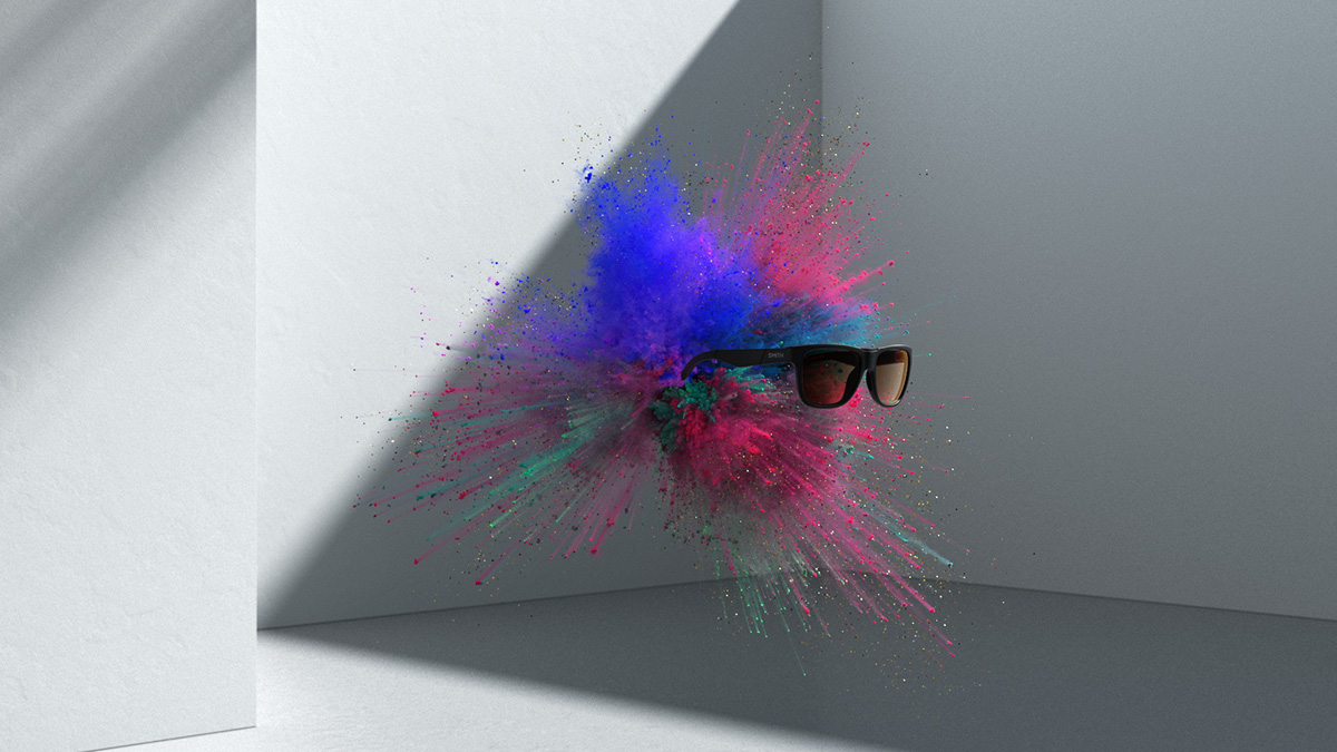 smith optics ChromaPop Sunglasses cinco design Korb Echolab explosion powder particles