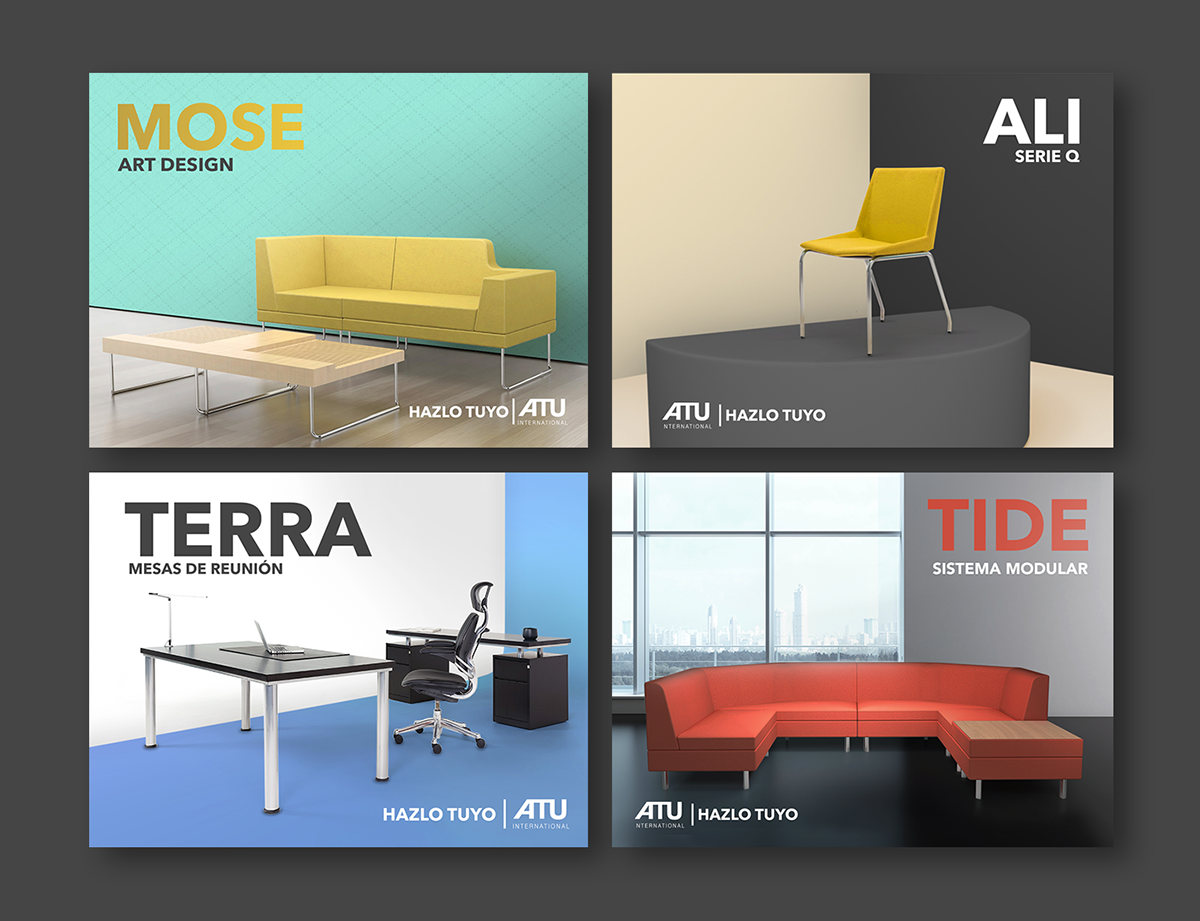 RRSS atü muebles furniture design multimedia design igni Carlos Sánchez motion gif quito Ecuador