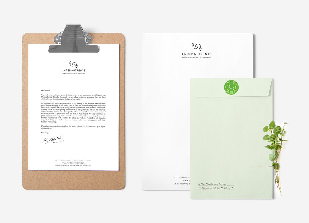 logo branding  business card letterhead organic green nutrition Food  identity
