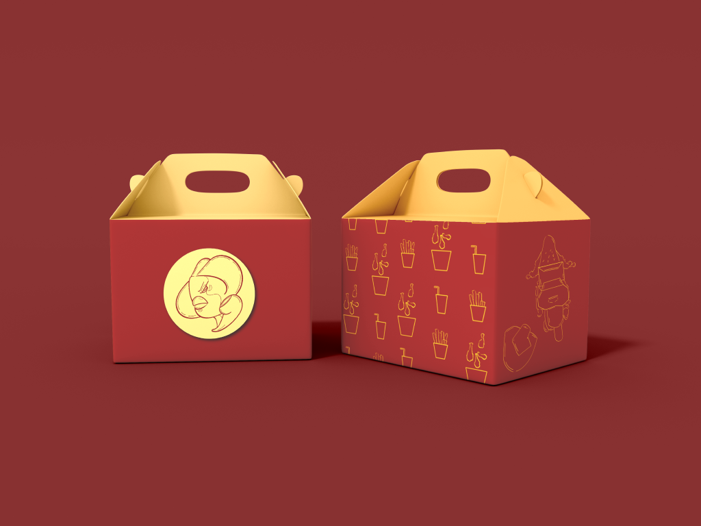 brand identity branding  Logo Design Food  Packaging packaging design fried chicken restaurant visual identity identity
