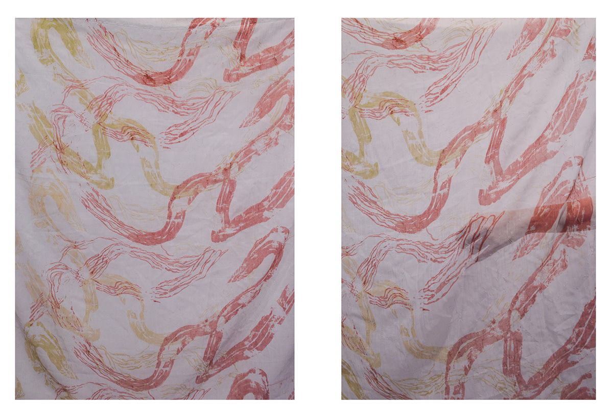 fabric silkscreen pattern surface design