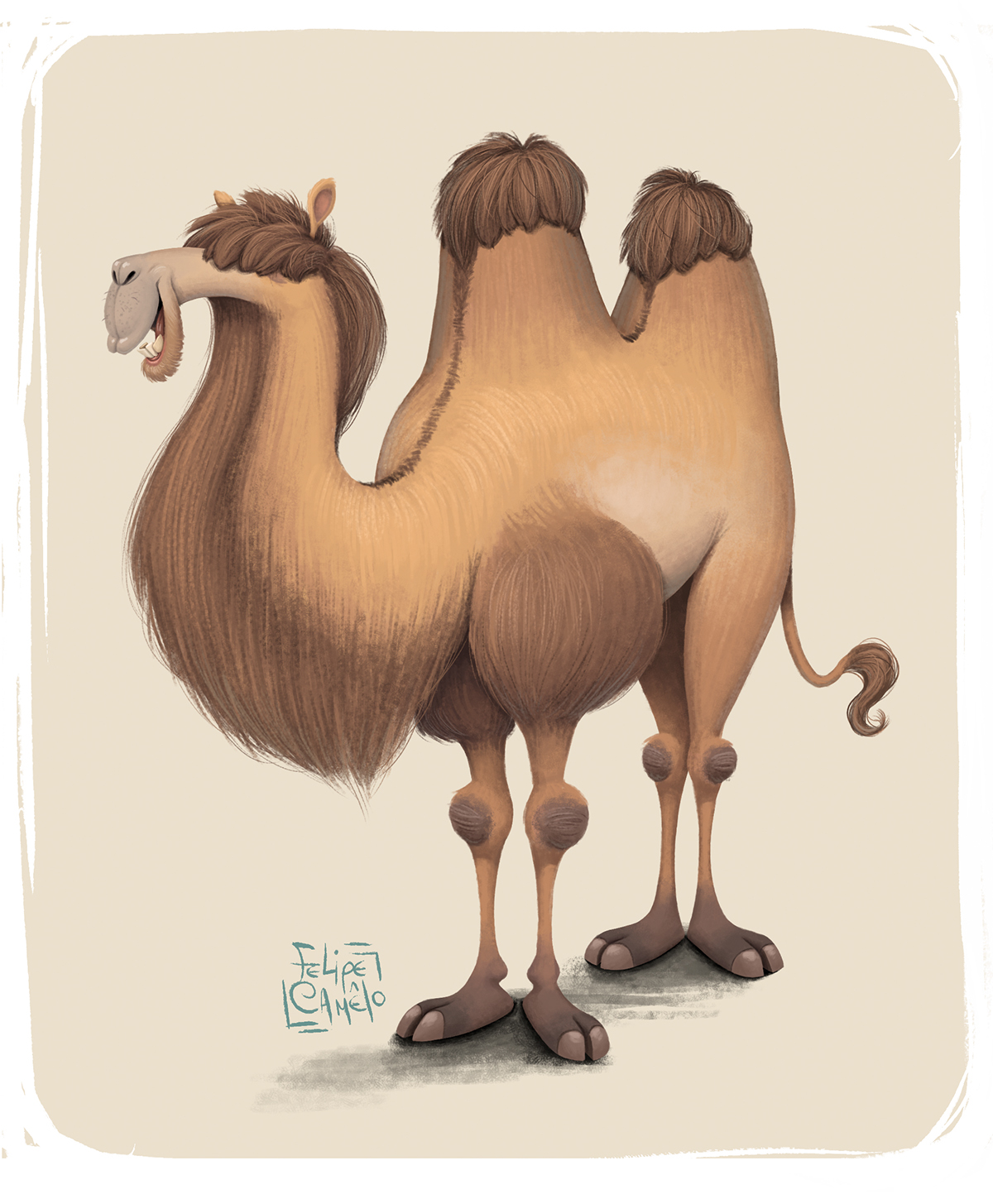 camel animal ambient occlusion desert