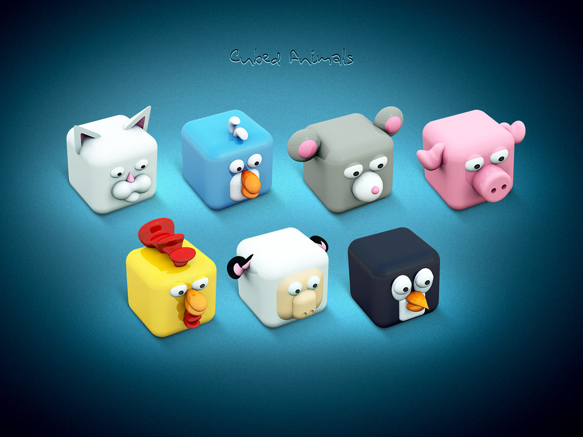 icons 3D animals