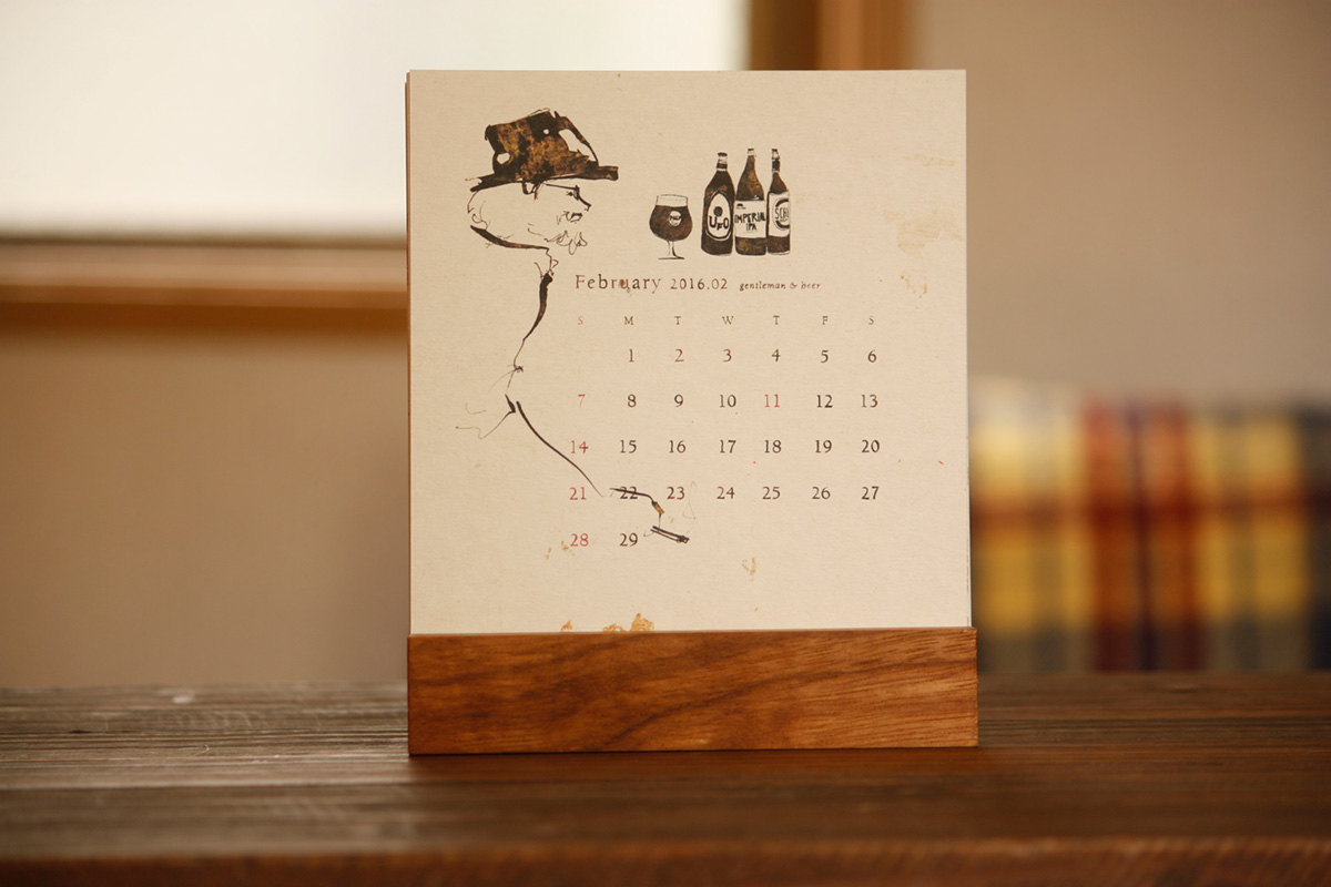 junsasaki art simple cute animal deer gift calendar japan winter