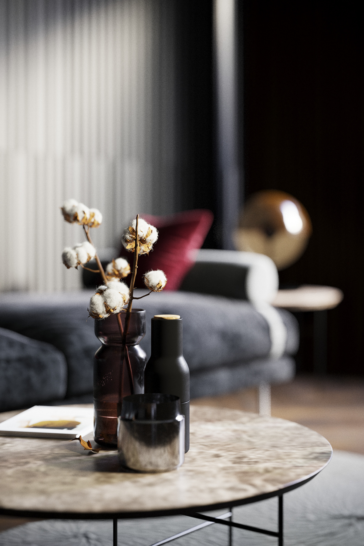 3dsmax architecture corona corona render  dark Interior interior design  livingroom photo visualization