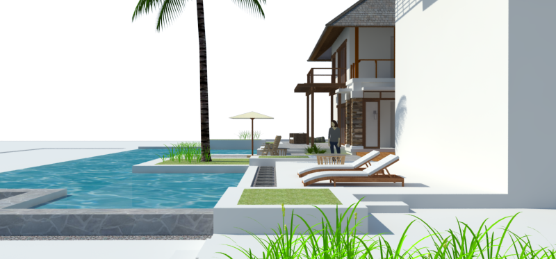 seaside villa resort tropical architecture