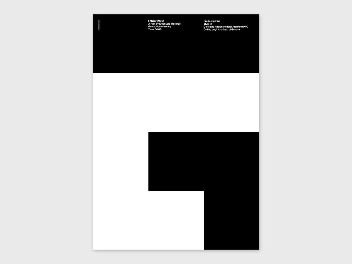 fango black White artiva design daniele de batté  davide sossi poster manifesto
