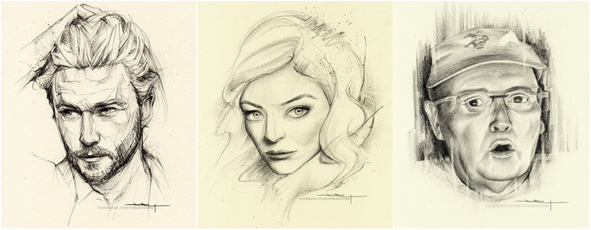 drawings sketch people portrait art woman man pencil ink creadoorm