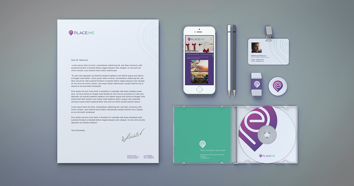 eplace.me venue brand identity Web design ux/ui dubai creative awesome Website flat Responsive