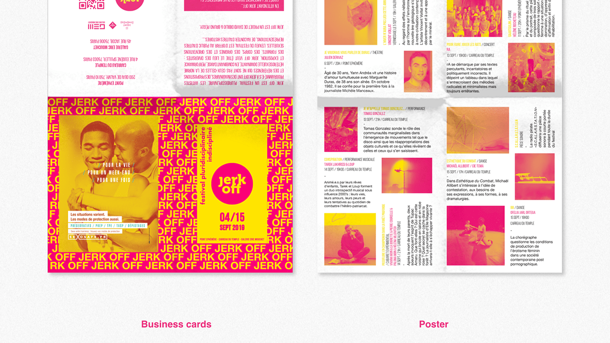 design festival jerk off LGBT pink queer september underground Website yellow
