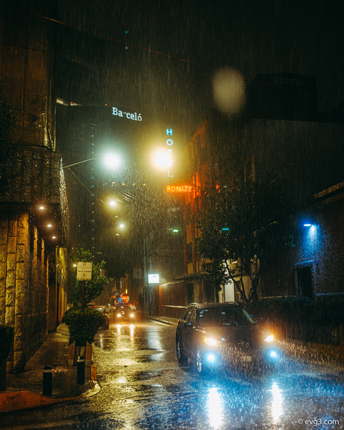 cinematographic colorful contemporary photography Cyberpunk fine art mexico city rainy nights street photography surreal
