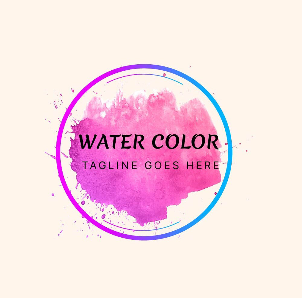 Circle Logo CIRCLE WATER COLOR LOGO water color logo