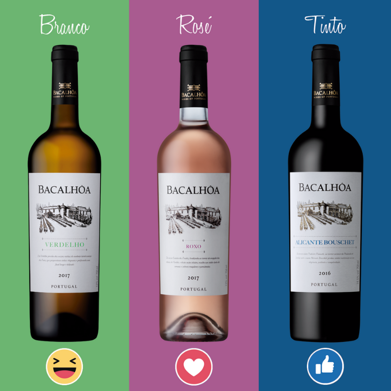 social media facebook post creative ideas imojis wine Bacalhôa
