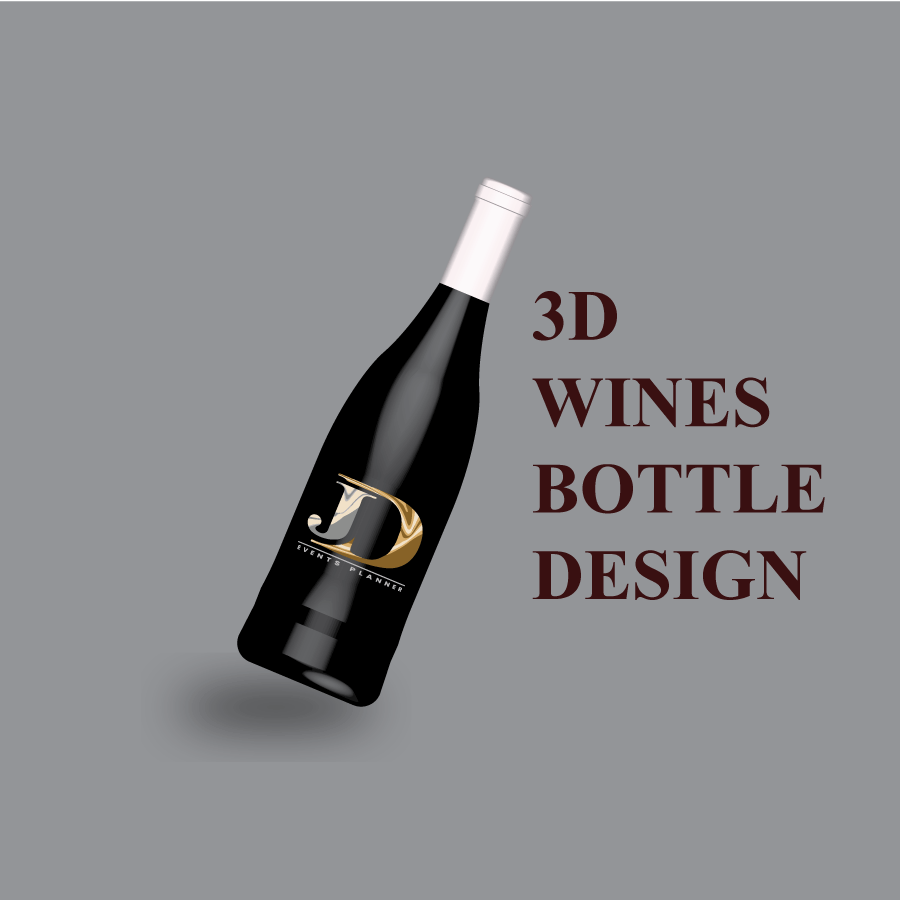bottle drink beer bottle design wine label design product 3D graphic design  designer
