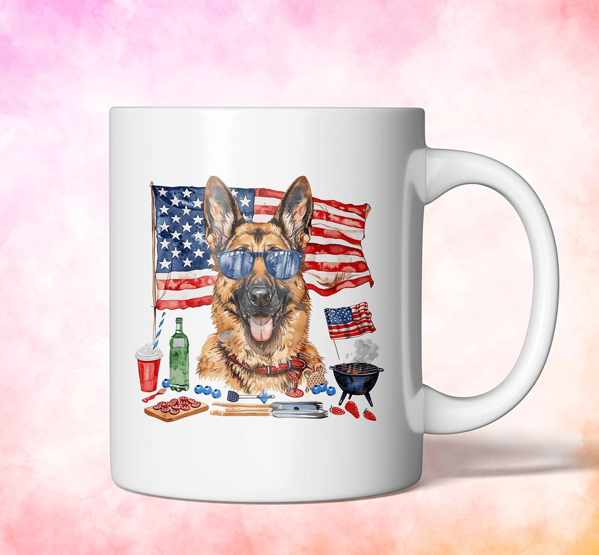 4th of July american flag celebration Holiday Mug  Coffee sublimation template design 4th of July SVG Bundle