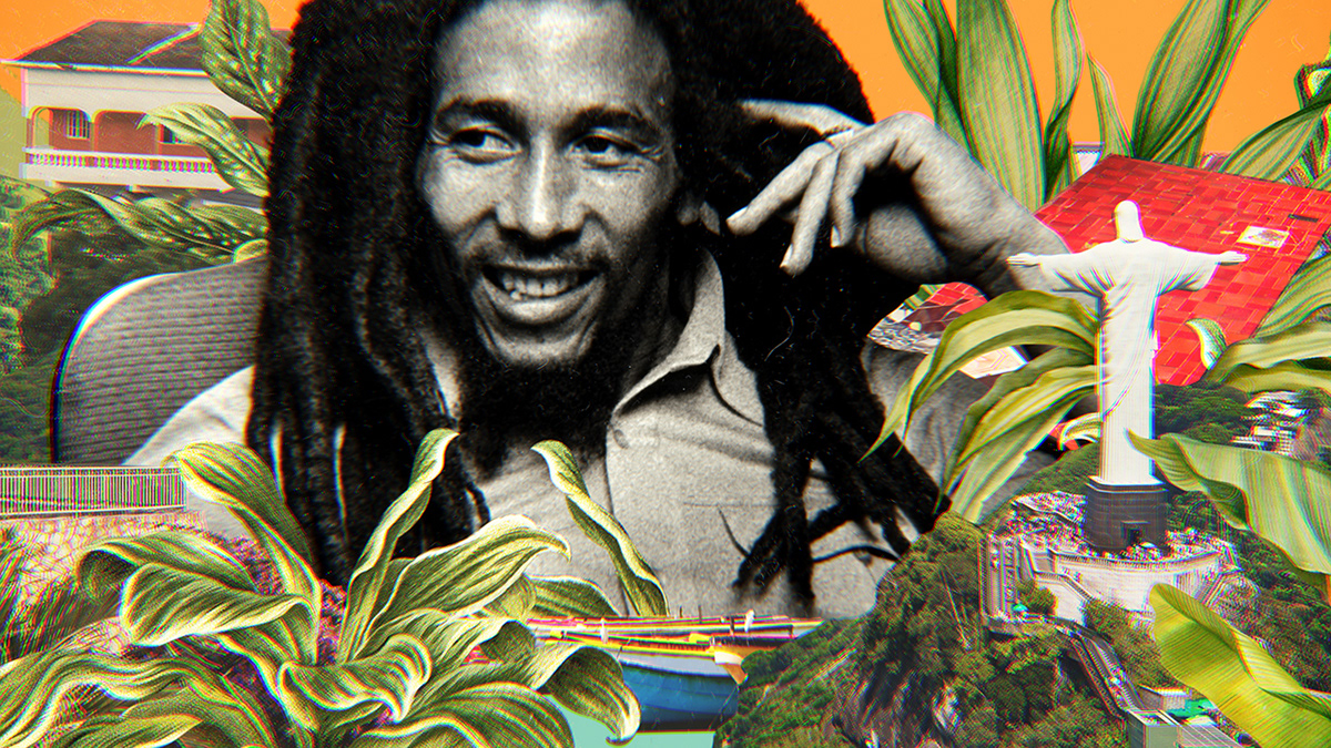 Bob Marley Brazil collage collage animation compositing jamaica jamming nigeria tiwa savage tropkillaz