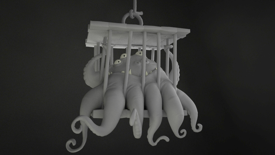 3D V-ray Maya Mari octopus Jonny Duddle
