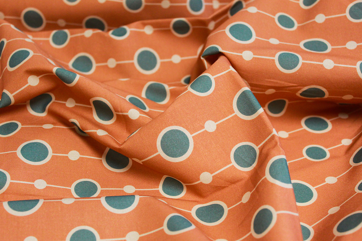 Textiles fabric Mid Century modern Retro pattern bright colorful spoonflower