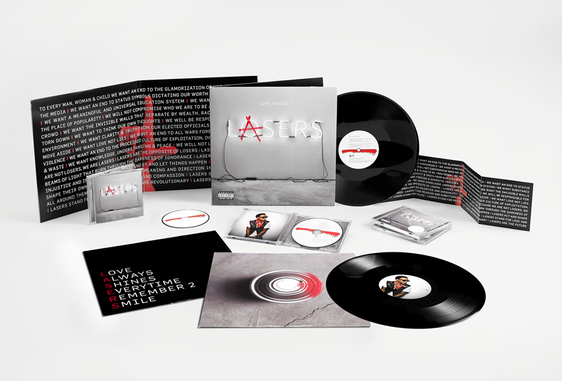Campaign Branding album package itunes singles t-shirts tour graphics Lupe Fiasco CD packaging
