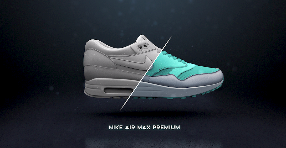 shoes nike air max 3D visualisation rendering cinema4d 3D model post-production design