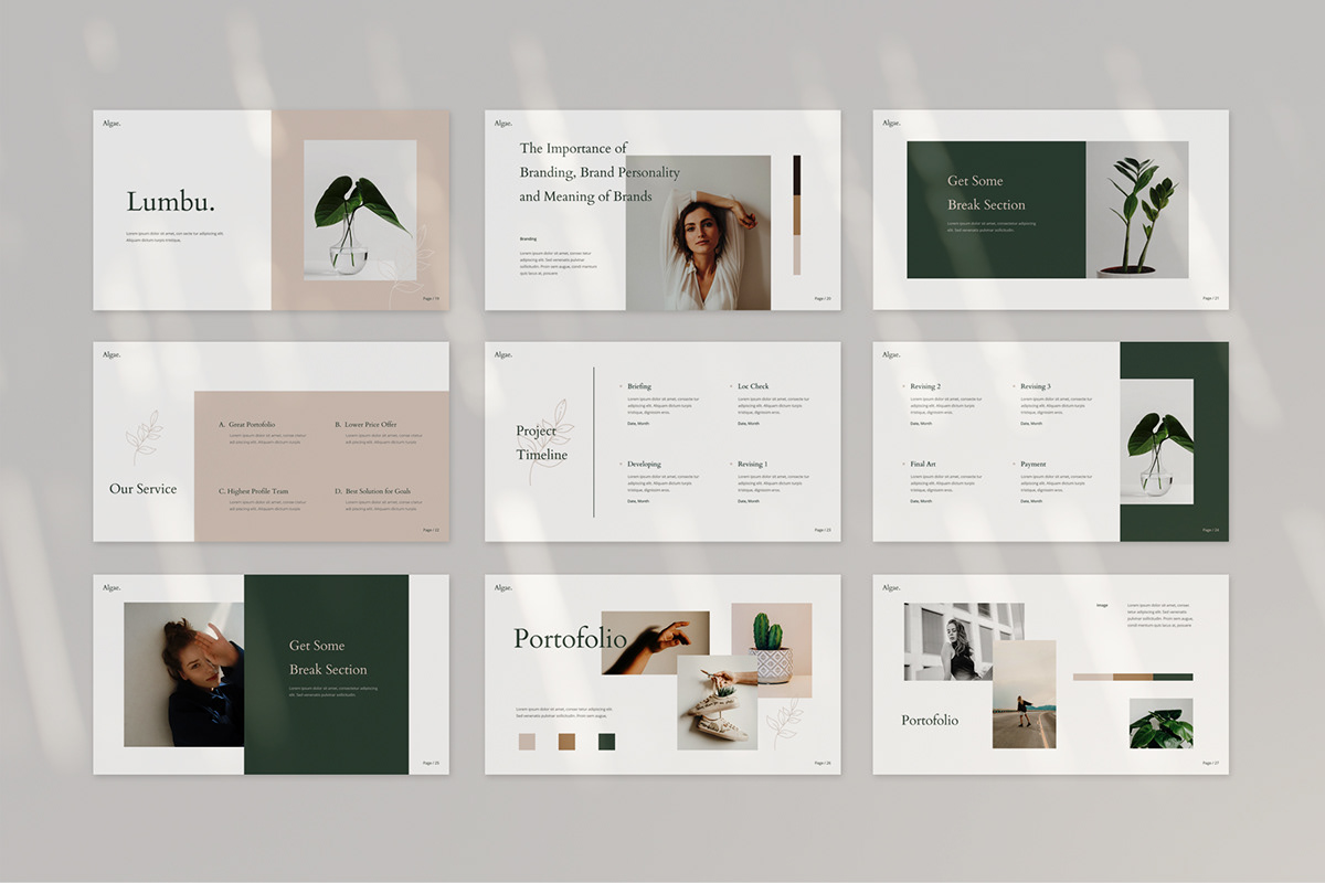 brochure catalog company profile Keynote minimal modern pitch deck Powerpoint presentation template