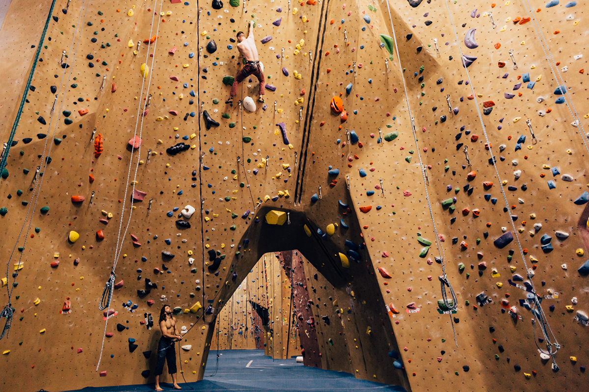 sports people climbing indoor passion obsession Fun joy Boulder athlete fitness men color san francisco team