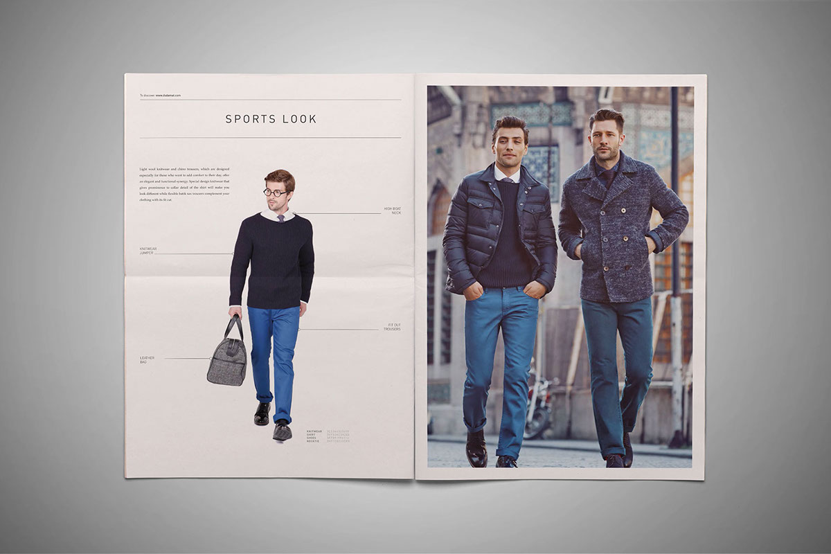 D'S damat brand men suit newsletter newspaper great design istanbul Creative Design creative Good draw